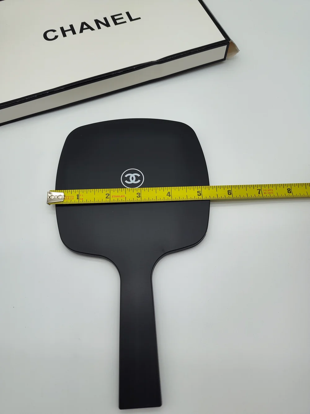 CHANEL Promotional Black CC Logo Handheld Vanity Mirror Beauty Makeup Gift Boxed